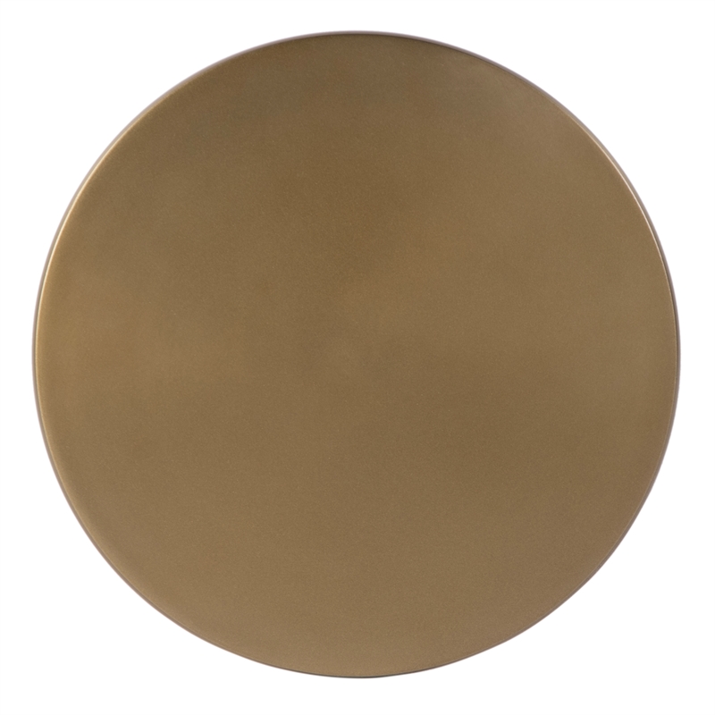 Butler Specialty Company Alisa 10 in. W Round Metal Pedestal End Table - Gold