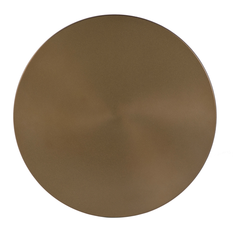 Butler Specialty Company Passeo 10 in. W Round Metal Pedestal End Table-Gold