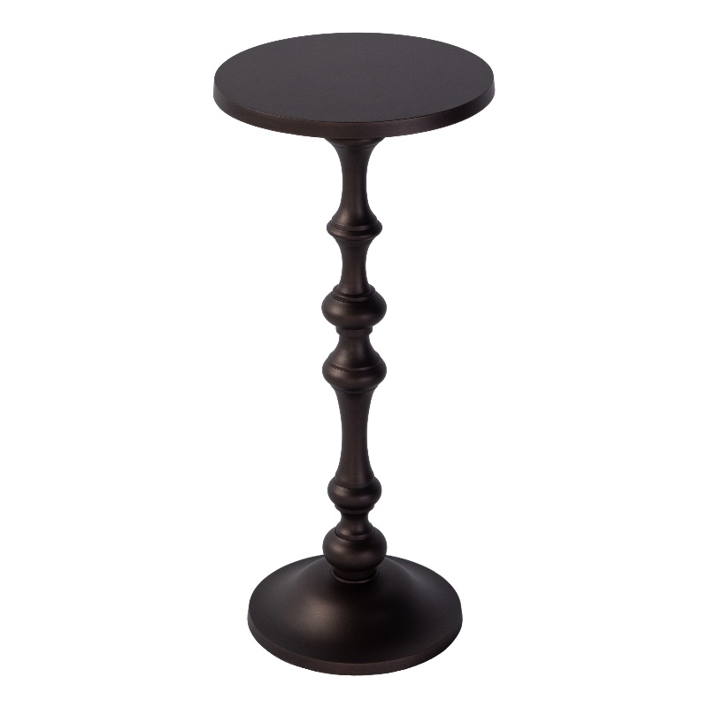 Butler Specialty Company Passeo 10 in. W Round Metal Pedestal End Table-Bronze