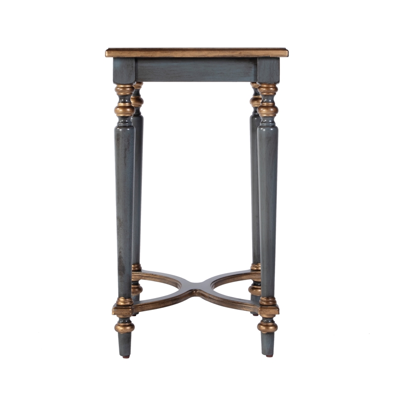 Butler Specialty Company Tyler 18 in. W Rectangular Wood Side Table-Blue