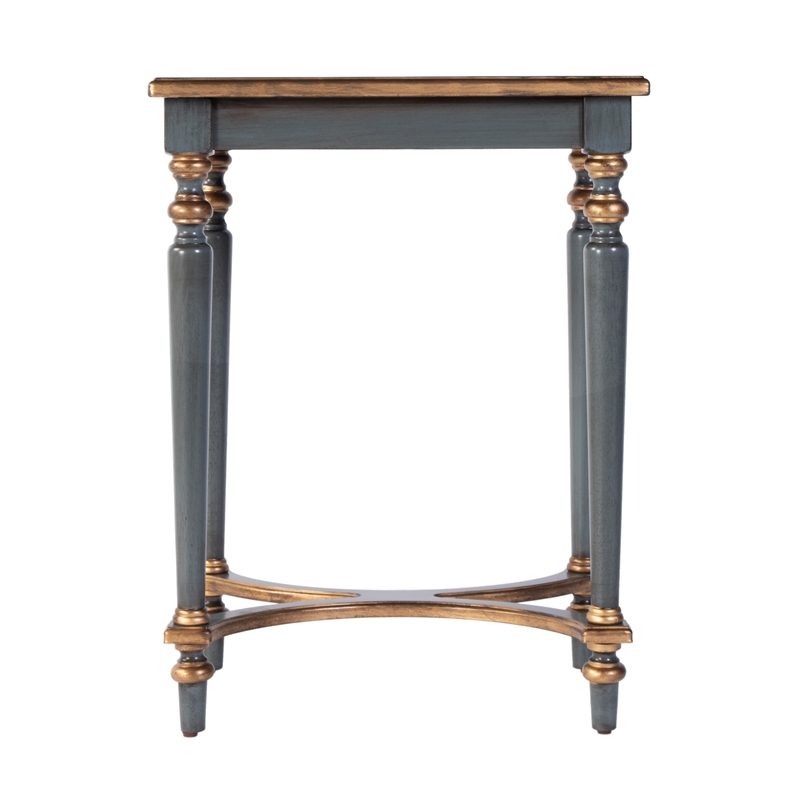 Butler Specialty Company Tyler 18 in. W Rectangular Wood Side Table-Blue