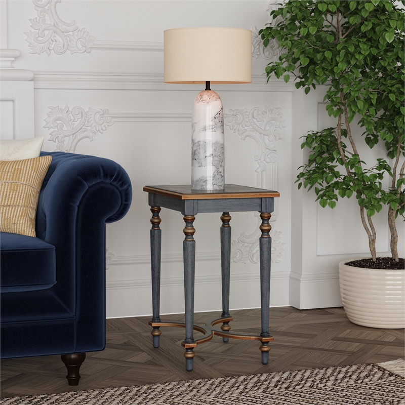 Butler Specialty Company Tyler 18 in. W Rectangular Wood Side Table-Blue