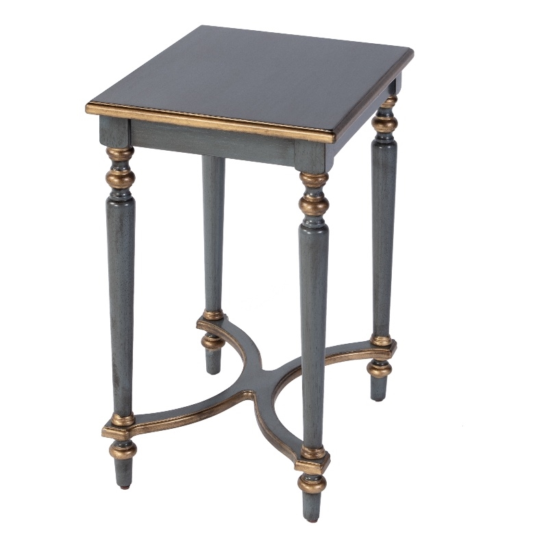 Butler Specialty Company Tyler 18 in. W Rectangular Wood Side Table-Blue