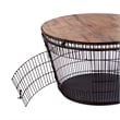 Butler Specialty Company Fulton 28 in. W Round Iron and Wood Coffee Table-Brown