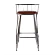 Butler Specialty Company Coriander 30.5 in. Seat Height Leather Bar Stool-Brown