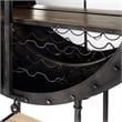 Butler Specialty Company Roanoke 43 in W x 69 in. H Iron Bar Cabinet - Black