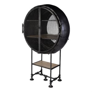 Butler Specialty Company Roanoke 43 in W x 69 in. H Iron Bar Cabinet - Black