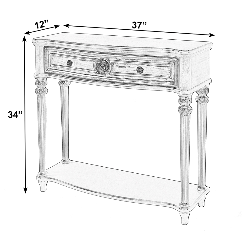 Butler Specialty Company Alexander 37 in. W Wood 1 Drawer Console Table - Green
