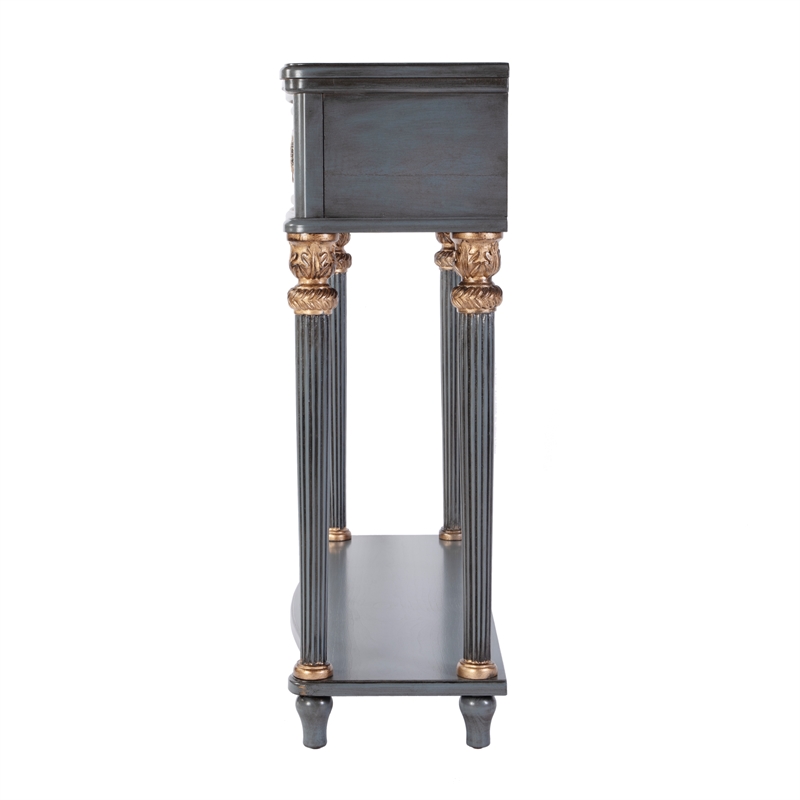 Butler Specialty Company Alexander 37 in. W Wood 1 Drawer Console Table - Blue