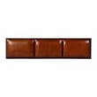 Butler Specialty Company Kane 62 in. W Leather and Iron Accent Bench - Brown
