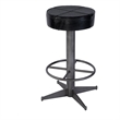 Butler Specialty Company Malcolm 30&quot Seat Height Leather-Iron Bar Stool-Black