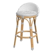 Butler Specialty Company Inez 24&quot Seat Height Rattan Counter Stool-Gray