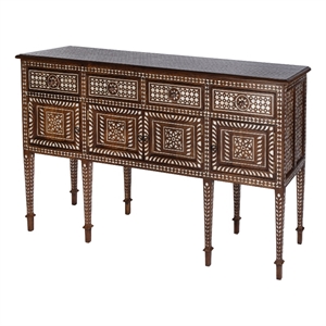 Butler Specialty Company Manali 60&quotW Mother of Pearl Console Table - Brown