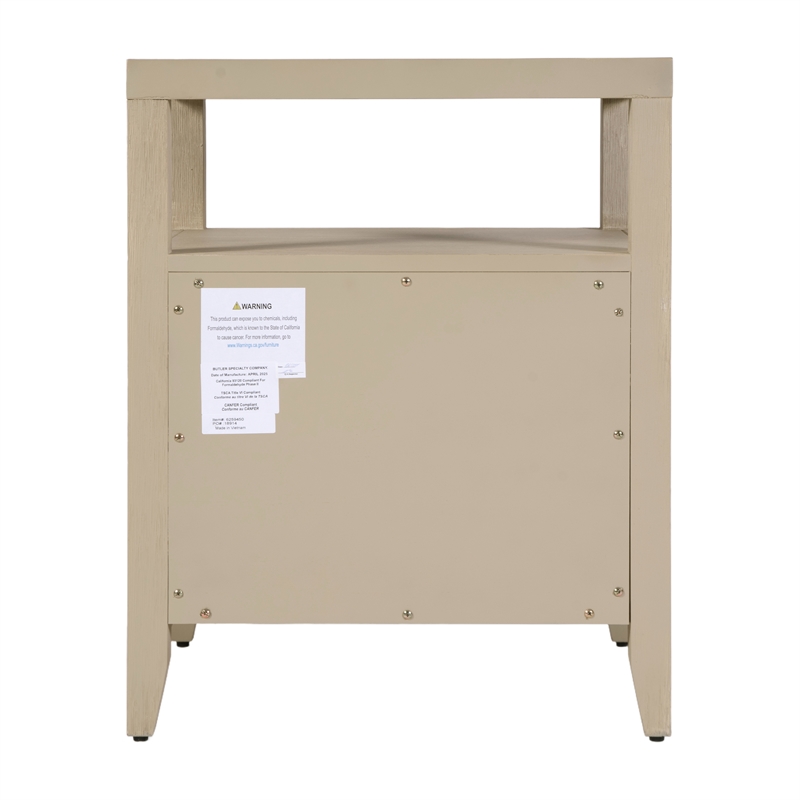 Butler Specialty Company Dana 21 in. W Wood 2 Drawer Nightstand - Taupe