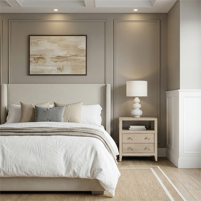 Butler Specialty Company Dana 21 in. W Wood 2 Drawer Nightstand - Taupe