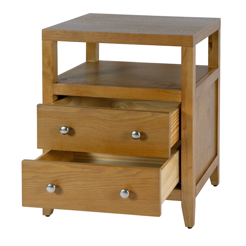 Butler Specialty Company Dana 21 in. W Wood 2 Drawer Nightstand-Natural