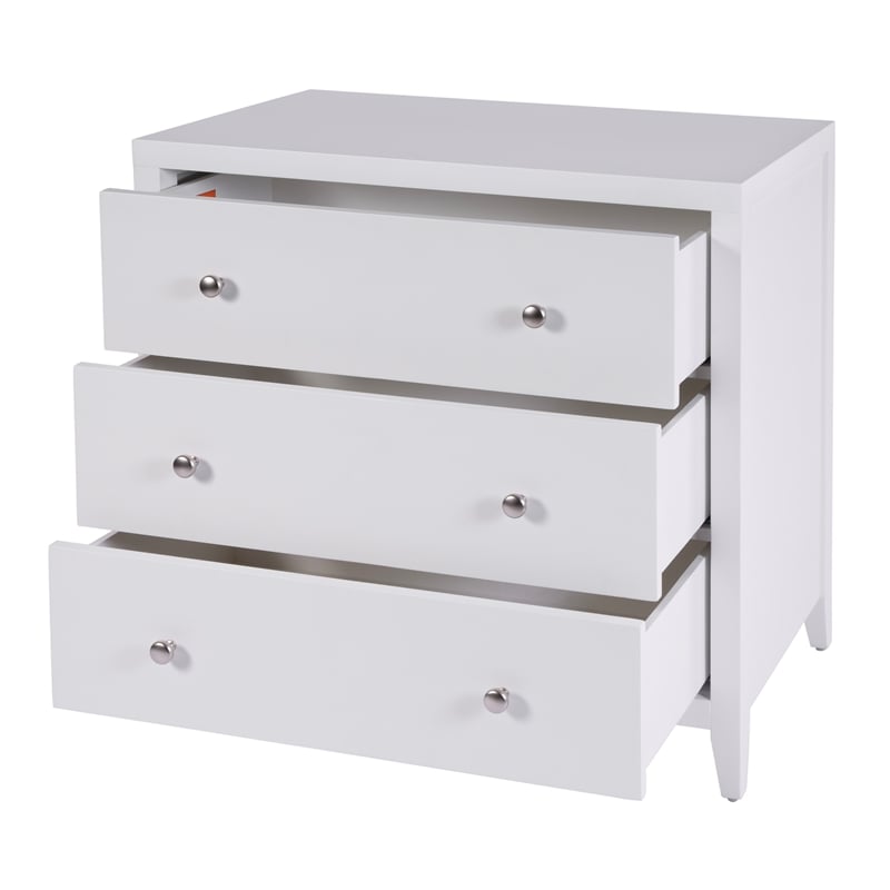 Butler Specialty Company Dana 34 in. W Rectangular Wood 3 Drawer Chest - White