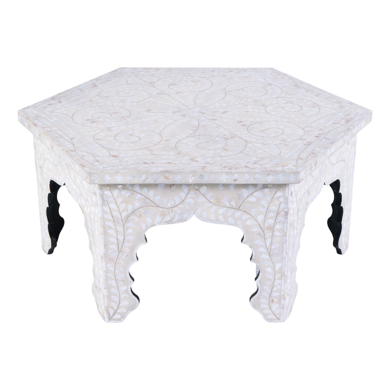 Butler Specialty Company Marjorie Hexagon Wood Coffee Table - White