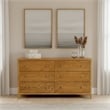 Butler Specialty Company Dana 60 in W Rectangular Wood 6 Drawer Dresser-Natural