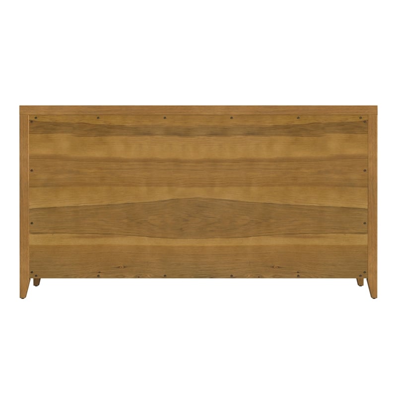 Butler Specialty Company Dana 60 in W Rectangular Wood 6 Drawer Dresser-Natural