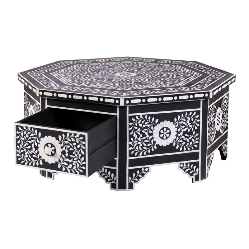 Butler Specialty Company Blackwell 40.25 in. W Octagonal Coffee Table Black