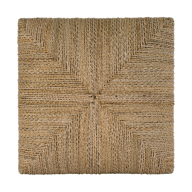 Butler Specialty Company Como 17 in. W Square Banana Leaf Accent Stool - Natural