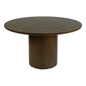 Butler Specialty Company Coral 54&quotW Round Wood Pedestal Dining Table - Walnut