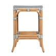 Butler Specialty Company Laguna 24.5 in. Seat Height Rattan Counter Stool - Gray and White