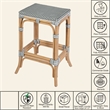 Butler Specialty Company Laguna 24.5 in. Seat Height Rattan Counter Stool - Gray and White