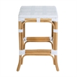 Butler Specialty Company Laguna 24.5 in. Seat Height Rattan Counter Stool - Smooth White