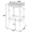 Butler Specialty Company Laguna 30.5 in. Seat Height Rattan Bar Stool - White and Gray