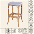 Butler Specialty Company Laguna 30.5 in. Seat Height Rattan Bar Stool - White and Gray
