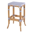 Butler Specialty Company Laguna 30.5 in. Seat Height Rattan Bar Stool - White and Gray