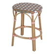 Butler Specialty Company Ballito 24 in. Seat Height Oval Rattan Counter Stool - Orange and Brown
