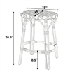 Butler Specialty Company Ballito 24 in. Seat Height Oval Rattan Counter Stool - Yellow and Brown