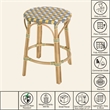 Butler Specialty Company Ballito 24 in. Seat Height Oval Rattan Counter Stool - Yellow and Brown