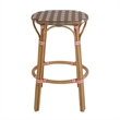 Butler Specialty Company Ballito 30 in. Seat Height Oval Rattan Bar Stool - Orange and Brown
