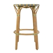 Butler Specialty Company Ballito 30 in. Seat Height Oval Rattan Bar Stool - Yellow and Brown