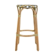 Butler Specialty Company Ballito 30 in. Seat Height Oval Rattan Bar Stool - Yellow and Brown