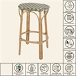 Butler Specialty Company Ballito 30 in. Seat Height Oval Rattan Bar Stool - Yellow and Brown