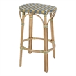 Butler Specialty Company Ballito 30 in. Seat Height Oval Rattan Bar Stool - Yellow and Brown