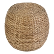 Butler Specialty Company Portofino 22 in. W Water Hyacinth & Rattan Accent Stool - Natural