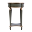 Butler Specialty Company Jules 17.5 in. W Round Wood 1 Drawer End Table - Pastel Green