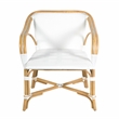 Butler Specialty Company Portofino 18.75 in. Seat Height Rattan Arm Chair - Smooth White