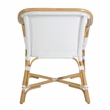 Butler Specialty Company Portofino 18.75 in. Seat Height Rattan Arm Chair - Smooth White