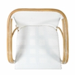 Butler Specialty Company Portofino 18.75 in. Seat Height Rattan Arm Chair - Smooth White