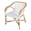 Butler Specialty Company Portofino 18.75 in. Seat Height Rattan Arm Chair - Smooth White