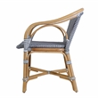 Butler Specialty Company Portofino 18.75 in. Seat Height Rattan Arm Chair - Gray and White