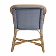 Butler Specialty Company Portofino 18.75 in. Seat Height Rattan Arm Chair - Gray and White