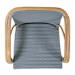 Butler Specialty Company Portofino 18.75 in. Seat Height Rattan Arm Chair - Gray and White